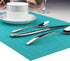 Vinyl Placemats Washable Table Mats Easy to Clean Woven Placemats for Kitchen Dining Table Set of 4 (Turquoise)...