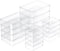 16pcs Small Plastic Boxes with Lids Clear Storage Containers Small Beads Organizer for Collecting Small Items, Jewelry, Game Pieces, 3 Sizes...