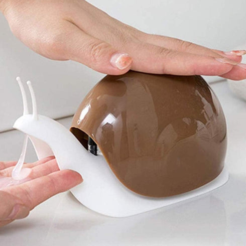 Cute Snail Soap Dispenser for Kitchen Bathroom etc. (120ML) (Brown)...