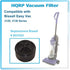 HQRP Inner & Outer Circular Filter Set compatible with Bissell Easy Vac 31033, 3120, 3120-2, 31202, 31203, 3130, 3130A, 3130B, 31031, 31032 Vacuum...