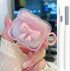 Cute AirPods 3rd Gen Clear Case, Girly 3D Bow Design Soft TPU Protective Shockproof Kawaii Airpods 3rd Generation Skin Cover with Cleaner Kit & Ke...