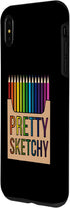 iPhone XS Max Pretty Sketchy Fun Art Lover Colored Pencils Artists Case...
