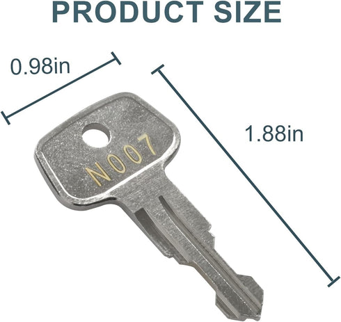 N007 Thule roof rack replacement key,Thule Series frame key,Replacement key for Yakima & Thule Ski, Roof,Cargo Box, Carrier Racks and Crossbars[Co...