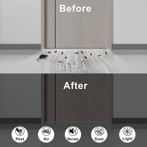 Strong Adhesive Weather Stripping, High Density Weatherproof Weather Stripping Door Seal Strip for Sliding Door, Windows,Soundproof Foam Sealing S...
