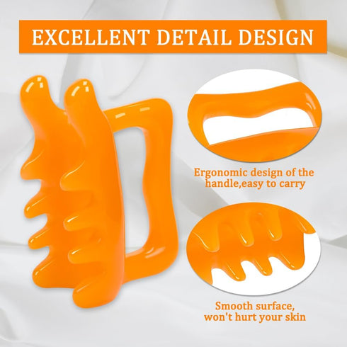 1Pcs Fascia Cellulite Massager New Shape Neck Shoulder Back Resin Massager Body Massage Tool...