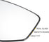X AUTOHAUX Car Rearview Left Driver Side Mirror Glass Replacement W/Backing Plate Heated White Glass for Honda Accord 2008-2010...