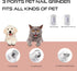Safe Electric Dog Nail Clipper - Upgraded Rechargeable and Quiet Dog Nail Trimmer Grinder - 2 Speed Professional Dog or Cat Grooming Tools...