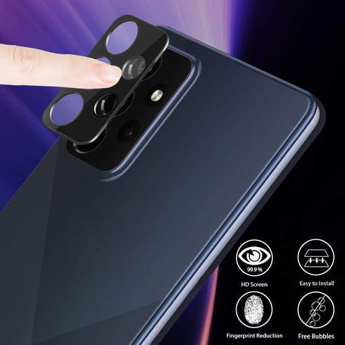 Orzero (3 Pack) Camera Lens Protector Compatible for Samsung Galaxy A52, Samsung Galaxy A72 (4G & 5G), Protector de Cámera 9 Hardness HD Anti-Scra...