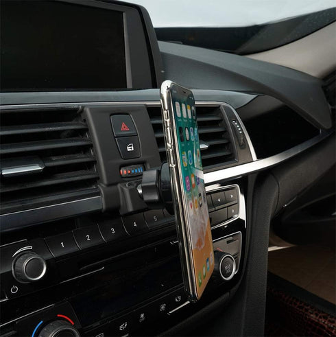 BEERTE Phone Holder fit for BMW 3 Series 2012-2018, 4 Series 2013-2020 Strong Magnetic Adjustable Car Air Vent Car Dashboard Cell Phone Mount fit ...