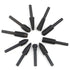 10pcs 6.3mm(1/4 Inch) Shank Rotary Rasp Set, Woodworking Twist Drill Bits, Electrical Tools Woodworking Rasp Chisel Shaped Rotating Embossed Grind...