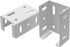 Heavy Duty Aluminum Fence Bracket for Vinyl Fencing Panel to Post Connection, Metal Replacement for 2.75in Plastic Brackets, Fits 2-3/4" Rails, 4 ...