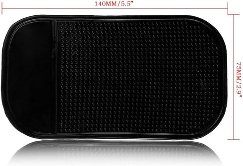 Anti-Slip Pad, Bysameyee Anti-Slide Fixate Sticky Mat for Car Dashboard, Silica Gel Non-Slip Pads for Radar Detector Cellphone, Pad, Keys,Glass, M...