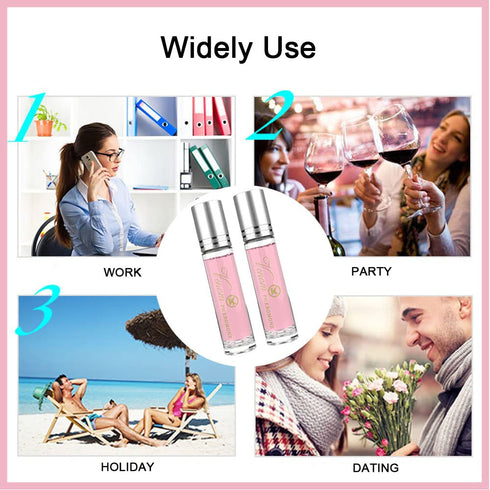 2Pcs Lunex Phero Perfume, Phero Perfume Long-lasting and Addictive Personal Roll-on Perfume, Portable Perfume Female...