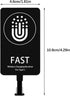 Type C Wireless Charging Receiver, 10W 5V/2A Fast Wireless Charger Adapter, Wireless Charger Receiver Chip Suitable for Android Cell Phones...