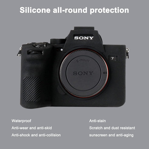 Camera Case for Sony Alpha 7? A7? A7M4 Digital Camera, Anti-Scratch Soft Silicone Rubber Case Protective Body Housing Protector Skin Cover...