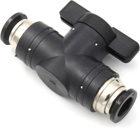 3/8 inch Push to Connect Ball Valve Union Air Flow Control Valve Quick Connect Tube Fittings Pneumatic Valve Air Hose Fittings 5pack...