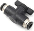 3/8 inch Push to Connect Ball Valve Union Air Flow Control Valve Quick Connect Tube Fittings Pneumatic Valve Air Hose Fittings 5pack...
