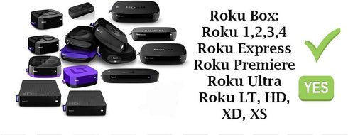 Universal Remote for Roku Boxes & TVs - Supports TCL, Sanyo, LG, RCA, Philips, HITACHI, ONN, Insignia, Hisense, Sharp, JVC - Roku 1/2/3/4 HD LT XS...