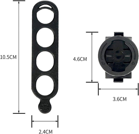 360 Degree Rotating Garmin Bike Mount Attached to Out Front Stem Handlebar for Edge Varia iGPSPORT XOSS Magene Blackbird...