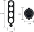 360 Degree Rotating Garmin Bike Mount Attached to Out Front Stem Handlebar for Edge Varia iGPSPORT XOSS Magene Blackbird...