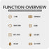 Watches for Men Multifunctional Waterproof Watch LED Digital Watch Transparent Case Silicone Strap Sports Watch...
