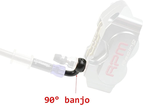 Motorcycle Brake Hose Banjo Fittings Only, for our Motorcycle Brake Hose (Only 90 Degree?...