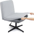 Armless Criss Cross Office Desk Chair Cover Slipcover,Accent Mid Back Wide Swivel Task Vanity Slipper Chair Protector Stretch Removable without Ar...