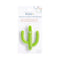 Cactus Silicone Teether Toothbrush, Toothbrush for Infants, Multiple Soothing Surfaces, BPA Free, Green...