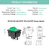 QTEATAK KCD4 2Pcs DC 12V-24V 30A DPST 4-Pin 2 Position ON/Off Boat Rocker Toggle Switch with Green LED Light (Only for DC12-24V)...