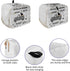 Toaster Dust Cover with Pockets, Farmhouse Dog Black White Buffalo Truck Soft Washable 2 Slice Toaster Cover, Dust-proof Cover for Small Appliance...