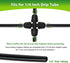 1/4" Drip Irrigation Fittings Kit, 50 Pcs Lock Barbed Connectors for 1/4 Inch Drip Irrigation Tubing - 15 Couplings, 10 Tees, 10 Elbows, 10 End Pl...