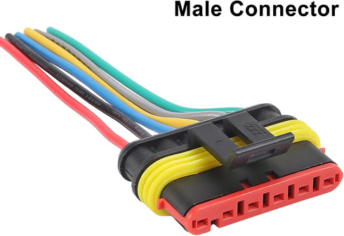 5Pair 6Pin Connector Waterproof Electrical 6 Pin Plug Auto Electrical Wire Connectors Quick Disconnect Automotive Wire Connectors Marine for Car, ...