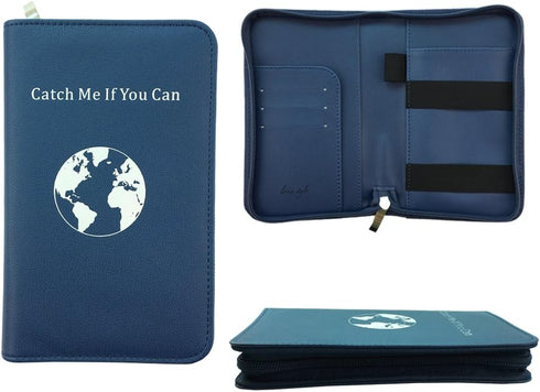 Phone Charging Passport Holder - Travel Wallet with Removable Power Bank holds money, cards, phone, travel docs- RFID Blocking - Compatible with A...