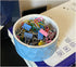 Ceramic Paper Clip Holder Ceramic Paper Clip Dispenser Organizer for Office Desk Binder Clip Holder (Blue)...