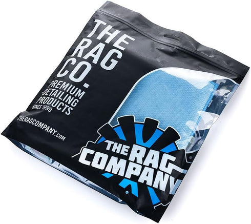 The Rag Company - Diamond Weave Glass & Window - Detailing Towels to Polish Mirrors & Chrome, Snakeskin Like Texture, Lint-Free, Streak-Free, 280g...