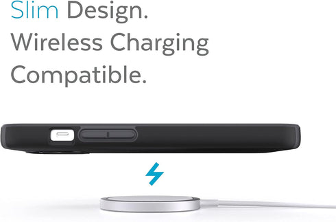 Speck MagSafe Case for iPhone 13 - Drop & Camera Protection, Soft-Touch Secure Grip, Wireless Charging Compatible, Fits All 6.1 Inch Models - Blac...