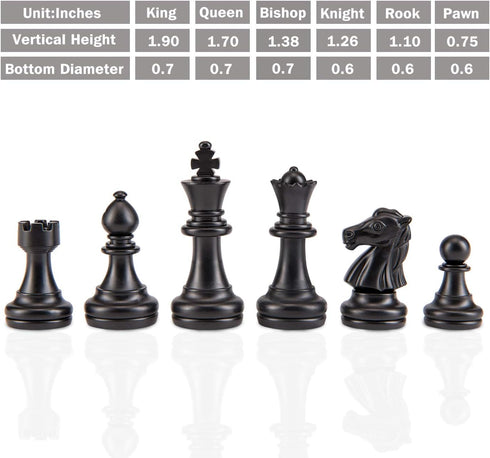 AMEROUS 10 Inches Magnetic Travel Chess Set with Folding Chess Board - 2 Extra Queens - Storage Bag for Pieces - Instructions for Beginner, Kids a...