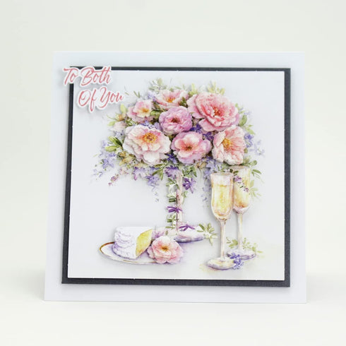 Katy Sue Designs Soft Pinks & Purples 3D Die Cut Decoupage Collection for Card Making Supplies. Contains 12 Sheets of Katy Sue Die Cut Decoupage F...