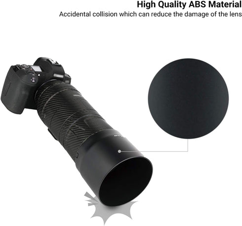 Lens Hood for Canon RF 135mm F1.8 L IS USM and RF 600mm F11 IS STM Lens,RF 135mm RF 600mm Lens Hood Reversible Lens Shade Replace Canon ET-88B Hoo...