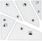 5 Pcs Creative Quilting Rulers and Templates Plexiglass Grids for Crafters Cutting Fabric...