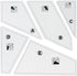 5 Pcs Creative Quilting Rulers and Templates Plexiglass Grids for Crafters Cutting Fabric...