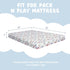 2 Pack Crib Sheets for Girls Boys, 38" x 26" Portable Pack N Play Sheets Fitted for Pack and Play Mattress and Mini Crib Mattress, Ultra Soft Cart...
