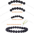 EuTengHao 602Pcs Lava Beads Stone Kits with 8mm Chakra Beads and Spacers Beads Bracelet Elastic String for Diffuse Essential Oils Adult DIY Jewelr...