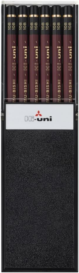 Uni Hi Wooden Pencil - 10B - Box of 12 (HU10B)...