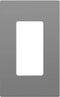 ENERLITES Grey Screwless Decorator Wall Plate Child Safe Outlet, Size 1-Gang 4.68" H x 2.93" L Switch Cover, Unbreakable Polycarbonate Thermoplast...