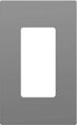 ENERLITES Grey Screwless Decorator Wall Plate Child Safe Outlet, Size 1-Gang 4.68" H x 2.93" L Switch Cover, Unbreakable Polycarbonate Thermoplast...