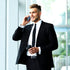 Yolev Black Tie Men's Ties Solid Uniform Pre-tied Adjustable Neck Strap Tie for Wedding Graduation School Uniforms...