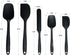 OVENTE Set of 5 Silicone Spatula , Food Grade Rubber Spatulas Heat Resistant w/ Stainless Steel Core & Seamless Design, Non Stick Rubber Spatula f...
