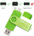 LEIZHAN Micro USB Flash Drive OTG Pen Drive 32GB Thumb Drive Gift Suitable for Samsung Galaxy S7,S7Edge,S6,S6 Edge (Green)...
