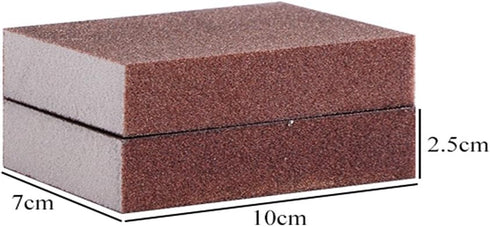10Pcs Carborundum Sponge Nano Emery Sponges Pot Clean Brush Rust Eraser Grit Scouring Pads Pot Cleaning Pads with Carborundum for Quickly Cleans...